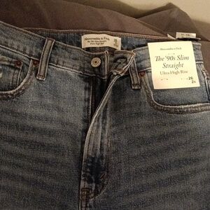 Abercrombie & Fitch Men's Blue Slim Straight Jeans